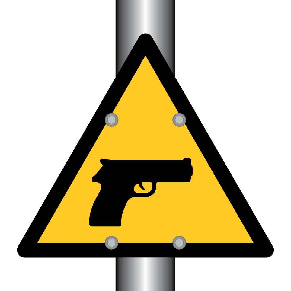 Warnung Schusswaffen