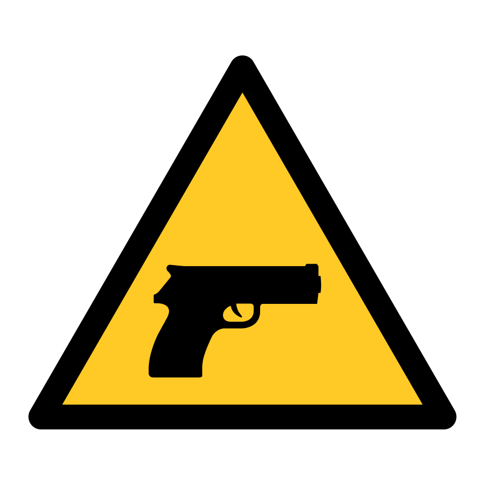 Warnung Schusswaffen