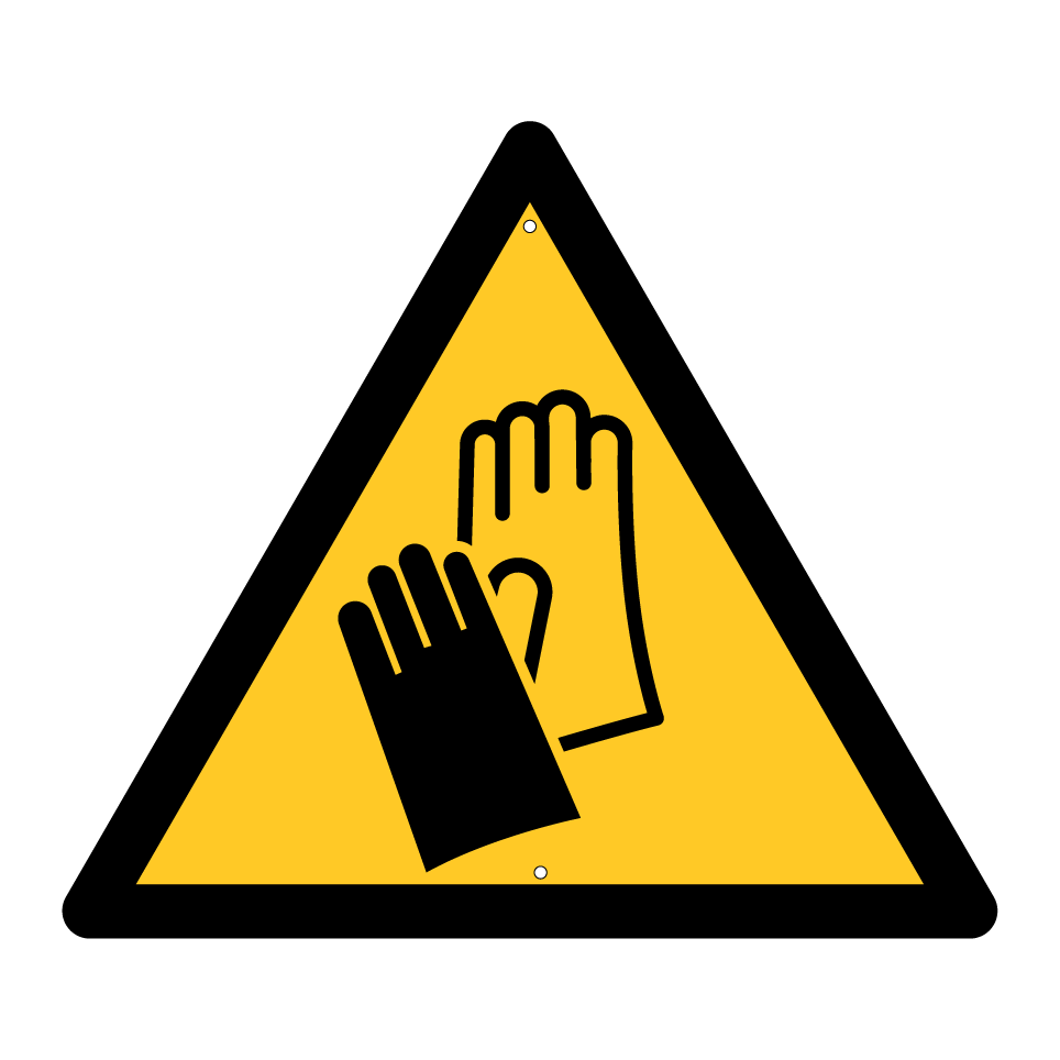 Gants de protection obligatoires